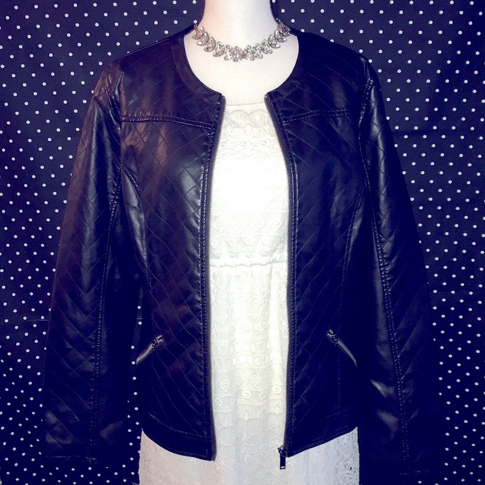 New York & Company leather jacket